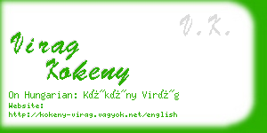 virag kokeny business card